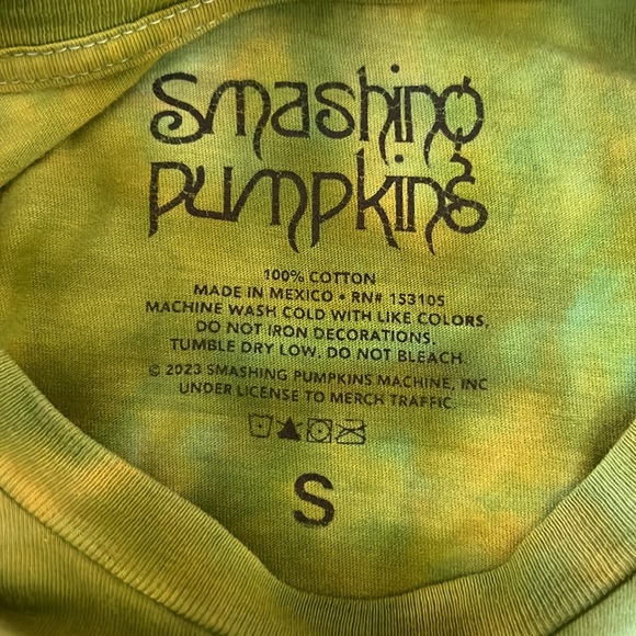 Hand dyed Smashing Pumpkins T shirt - Picture 4 of 4